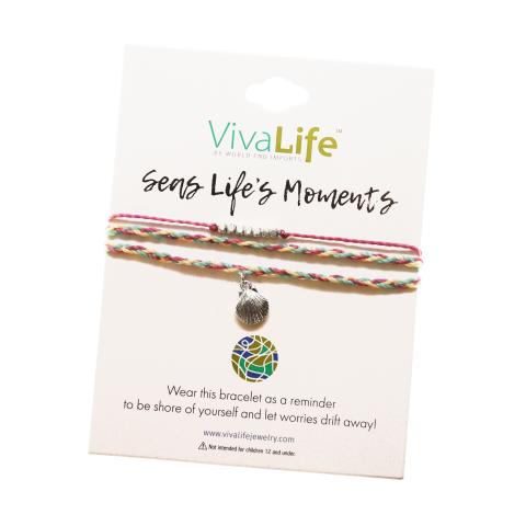 207680 Seas Life Scallop Charm Bracelet