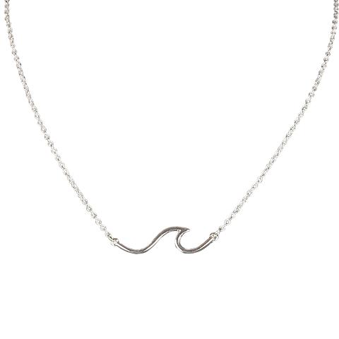 301629 Single Wave Outline Necklace