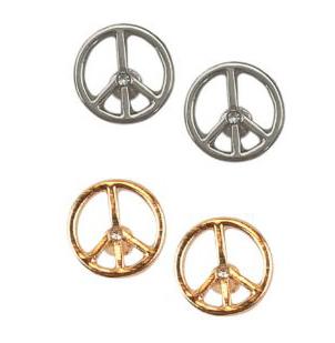 402217 Peace Sign Earrings