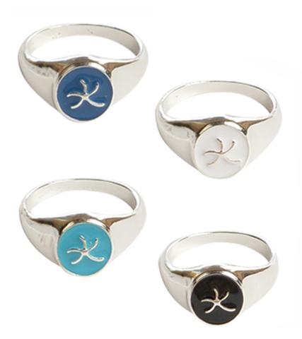 601088 Starfish Enamel Signet Ring