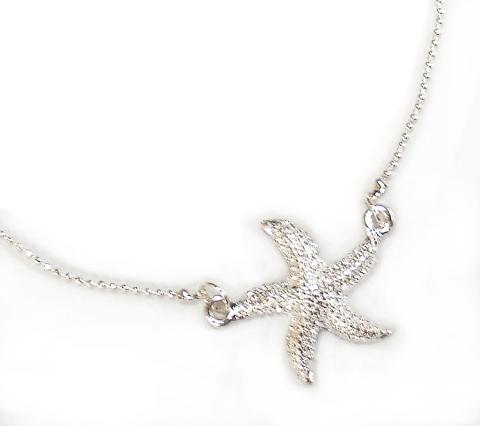 101189 Textured Small Starfish Anklet