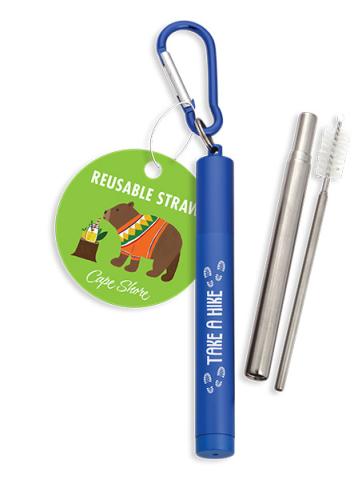Collapsible Straw w/Case - Take a Hike