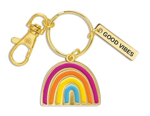 Enamel Key Chain - Good Vibes