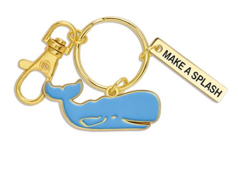 Enamel Key Chain - Whale