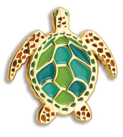 Lapel Pin Enamel - Turtle