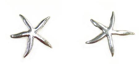 401044 Small Thin Starfish Earrings