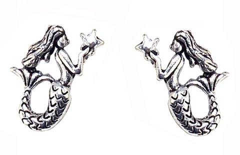 401099 Mermaid w/Star Earrings