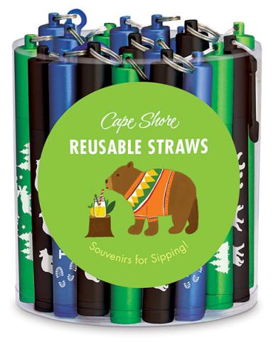 Collapsible Straw Display