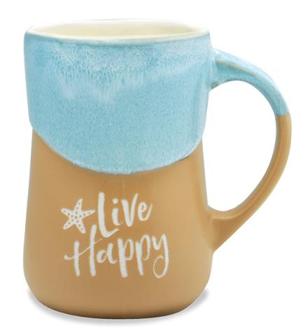 Wave Mug - Live Happy