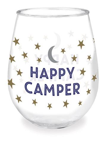 Wine Tumbler - Happy Camper