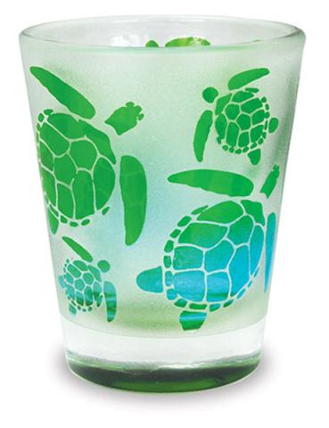 Frosted Shot Glass - Turtle