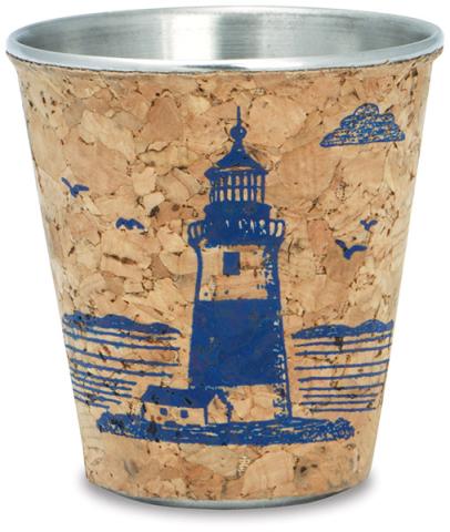 Steel and Cork Shot Glass - Lighthouse