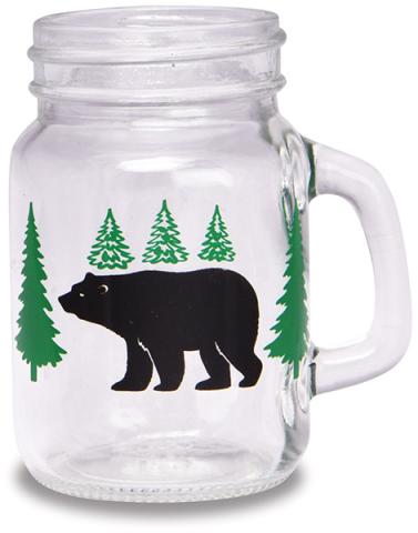 Mini Ball Jar Shot Glass - Bear