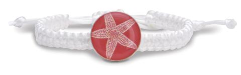 *Bracelet Sailor Rope - Red Starfish