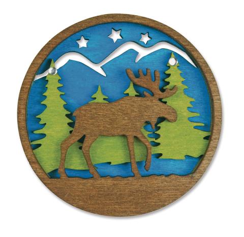 Magnet Laser Cut Wood - Moose