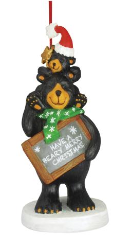 Resin Ornament - Beary Merry Christmas