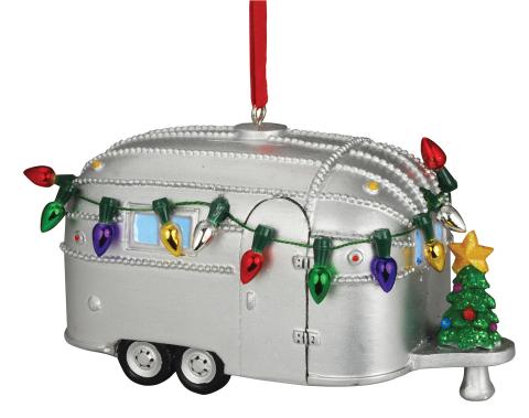 Light Up Resin Ornament - Camper