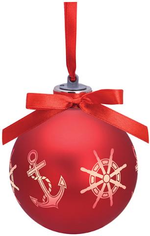 *Light Up Ball Ornament - Anchors