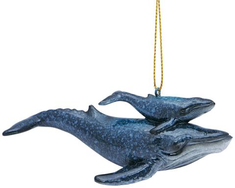 Hi-Gloss Resin Ornament - Humpback Whale