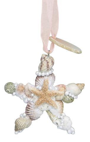 Resin Ornament - Shell Star