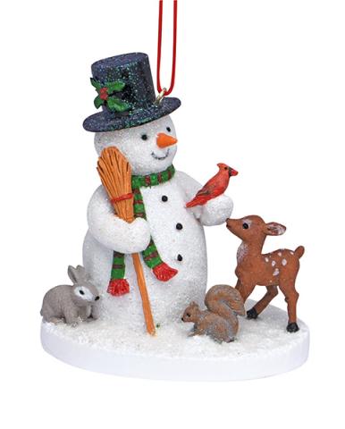 Resin Ornament - Santa & Friends