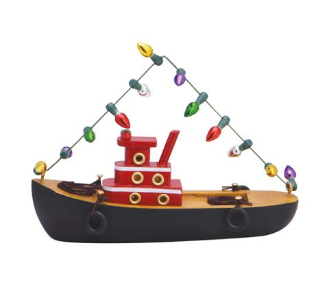 Hand-Crafted Ornament - Tug Boat