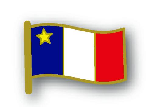 Acadian Flag Lapel Pin