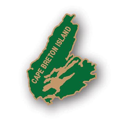 Cape Breton Map Lapel Pin