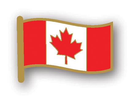 Canada Waving Flag Lapel Pin