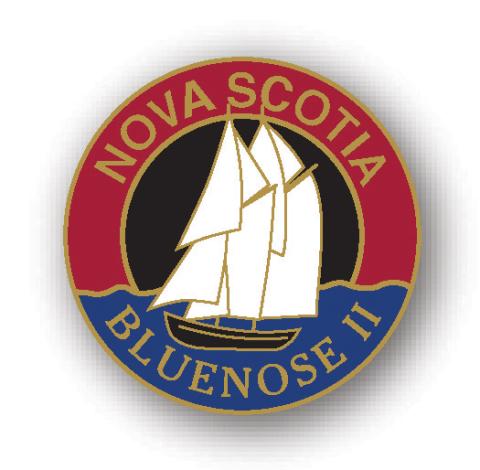 Circle Bluenose Lapel Pin