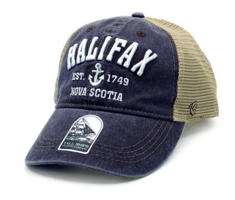 Halifax Puff Anchor Navy Hat