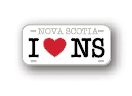 I Heart NS License Plate Lapel Pin