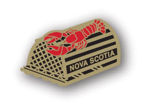 Lobster Trap Nova Scotia Lapel Pin
