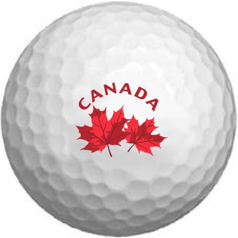 Maple Leaves Golf Ball - Canada