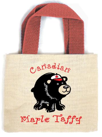 Maple Taffy Tote Black Bear Canadian 