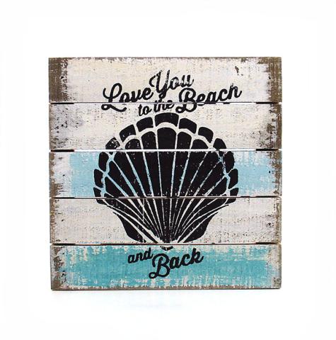 Beach Cottage Box Sign - Love You