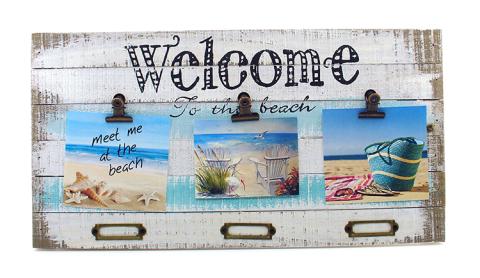 Beach Cottage Frame Welcome 3