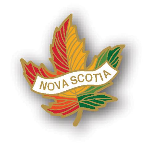 Maple Leaf Nova Scotia Lapel Pin
