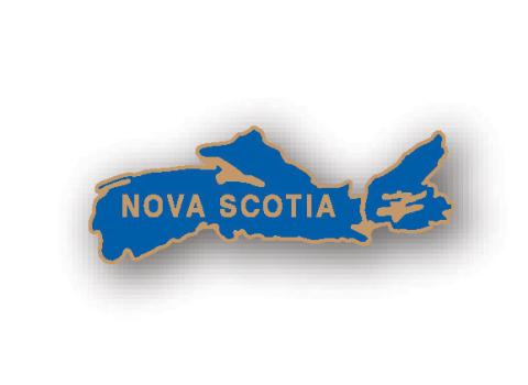 Nova Scotia Map Lapel Pin