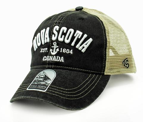 Nova Scotia Puff Anchor Black Hat