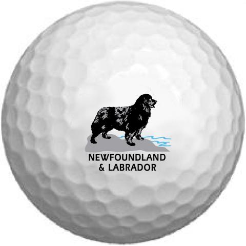Newfoundland Dog Golf Ball