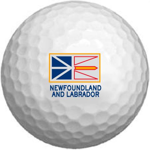 Newfoundland Flag Golf Ball