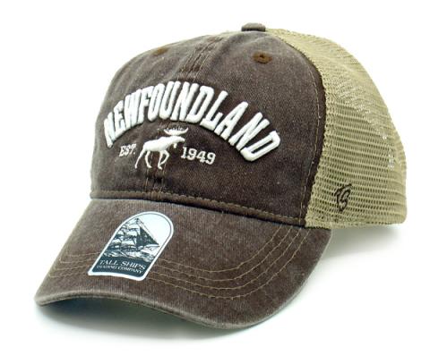Newfoundland Puff Moose Brown Hat