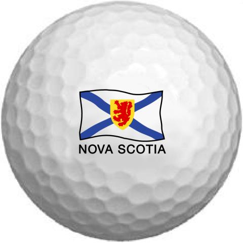 Nova Scotia Waving Flag Golf Ball
