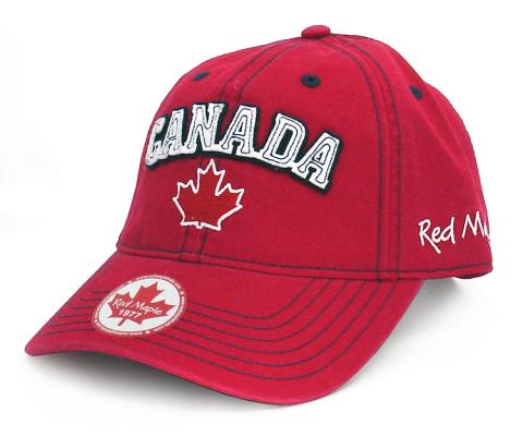 Appliqué Red w/Canada & Maple Leaf Hat