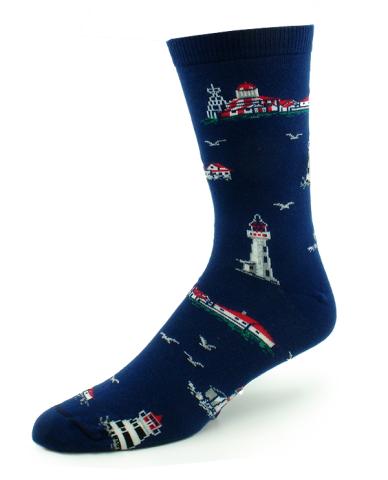 Lighthouse Atlantic Canada Socks Adult 10-13