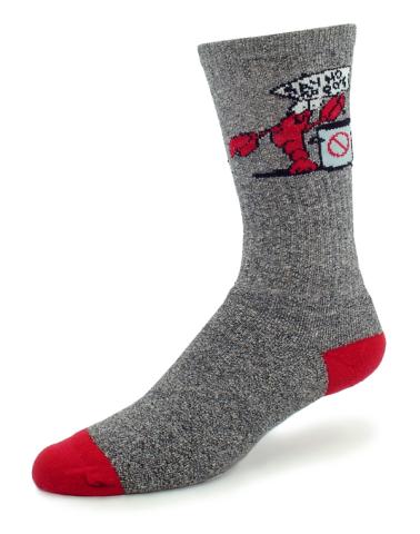 Say No To Pot Sock Adult 10-13