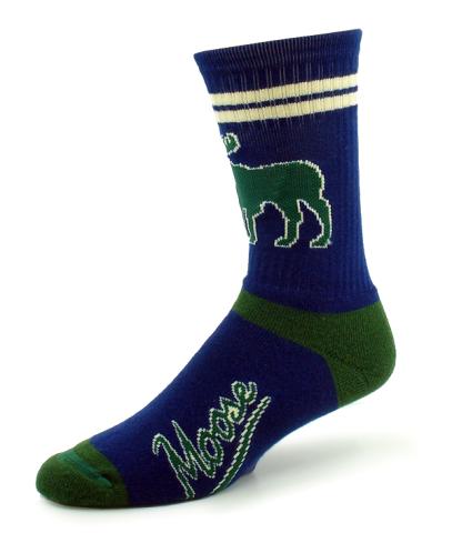 Landmark Stripe Moose Sock Adult 10-13