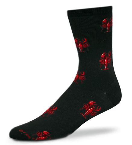 Lobsters Black Socks Adult 10-13