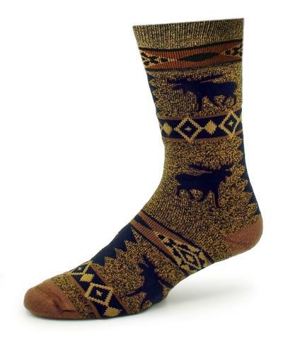 Moose Blanket Socks Adult 10-13